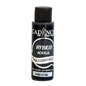 Pintura Acrílica Multisuperficie Hybrid Cadence Negro  Ref. H060, 70ml